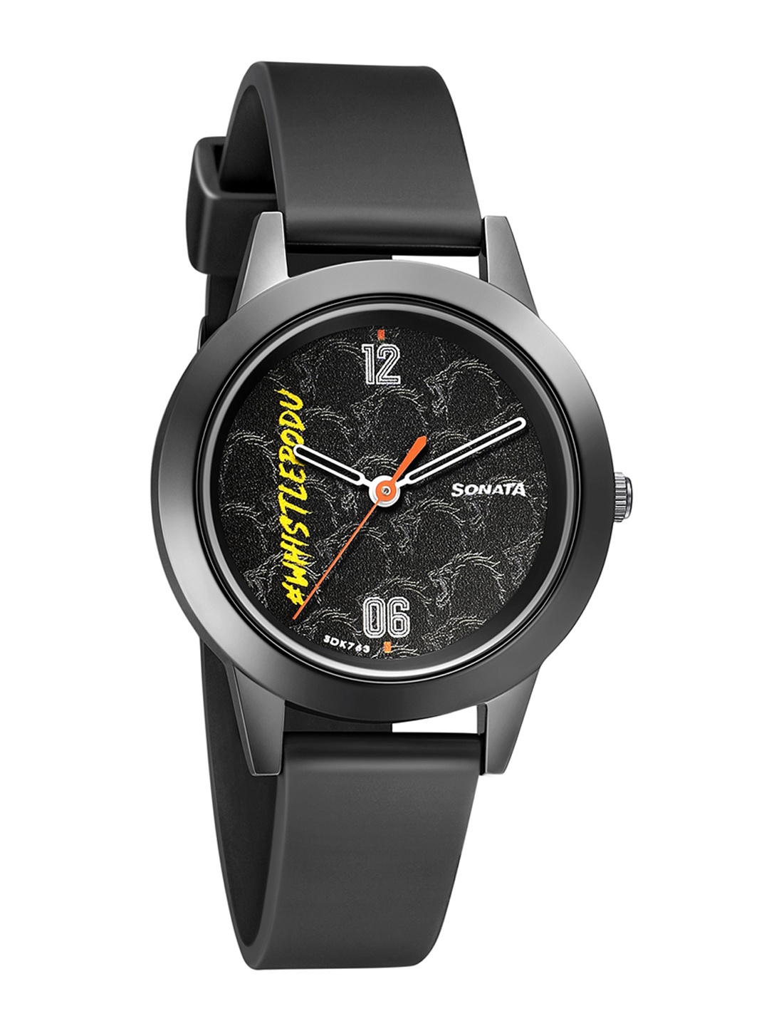 Sonata Girls Black Analogue Watch 87019NP01