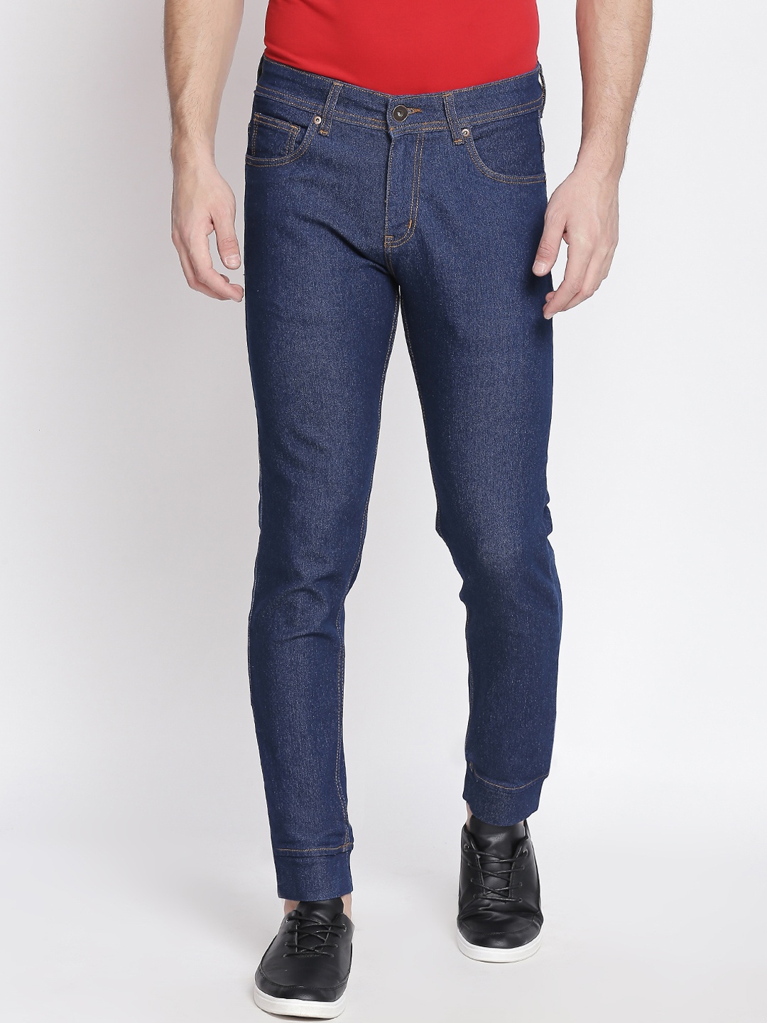 Freeform by High Star Men Plus Size Jogger Mid-Rise Clean Look Stretchable Jeans, Blue
Freeform by High Star Men Plus Size Jogger Mid-Rise Clean Look Stretchable Jeans, Blue