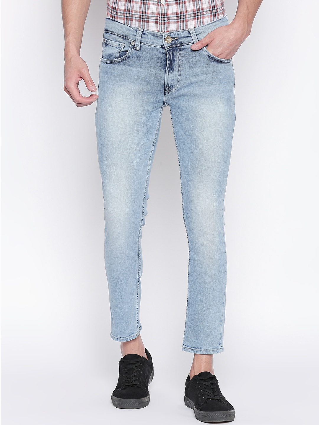 SPYKAR Men Blue Slim Fit Mid-Rise Clean Look Jeans