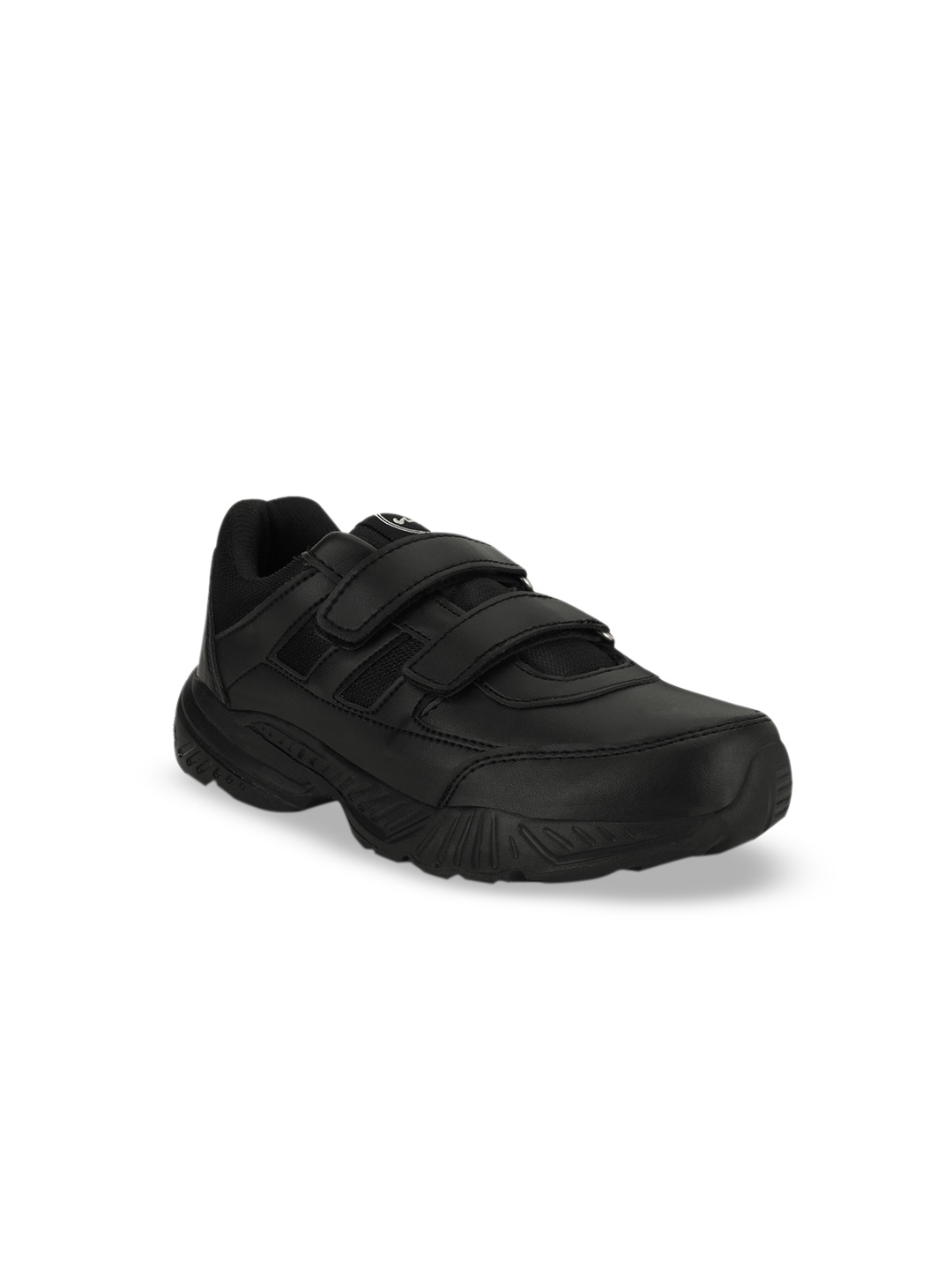 Campus Boys Black Solid Sneakers