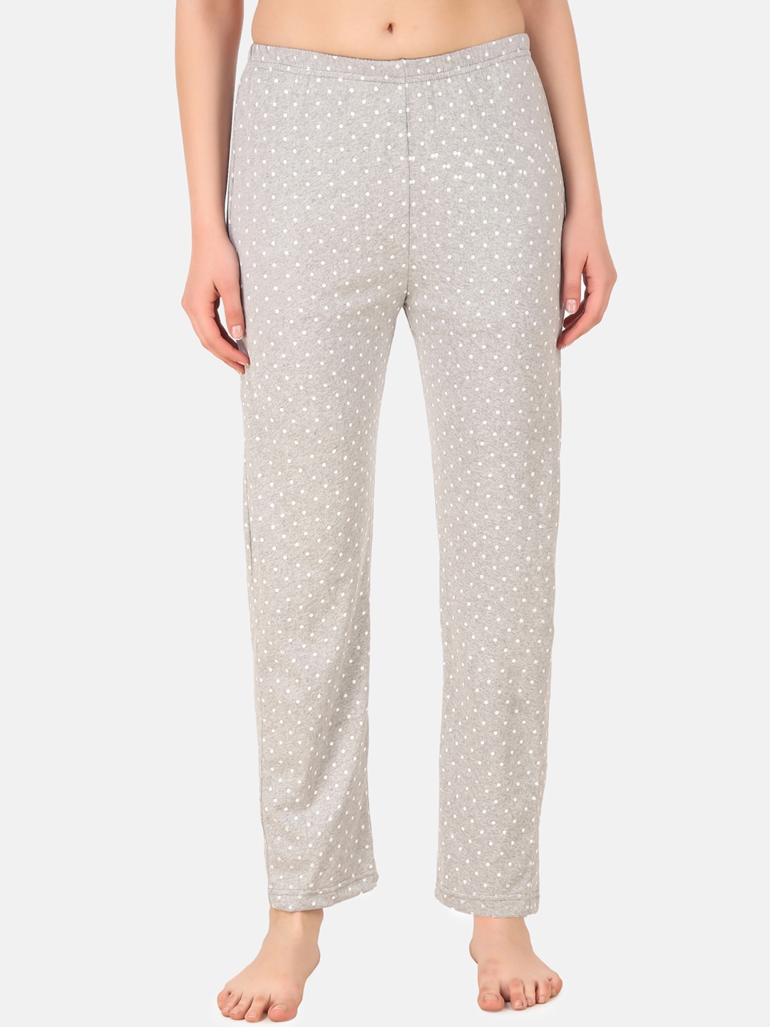 Masha Women Grey Printed Lounge Pants