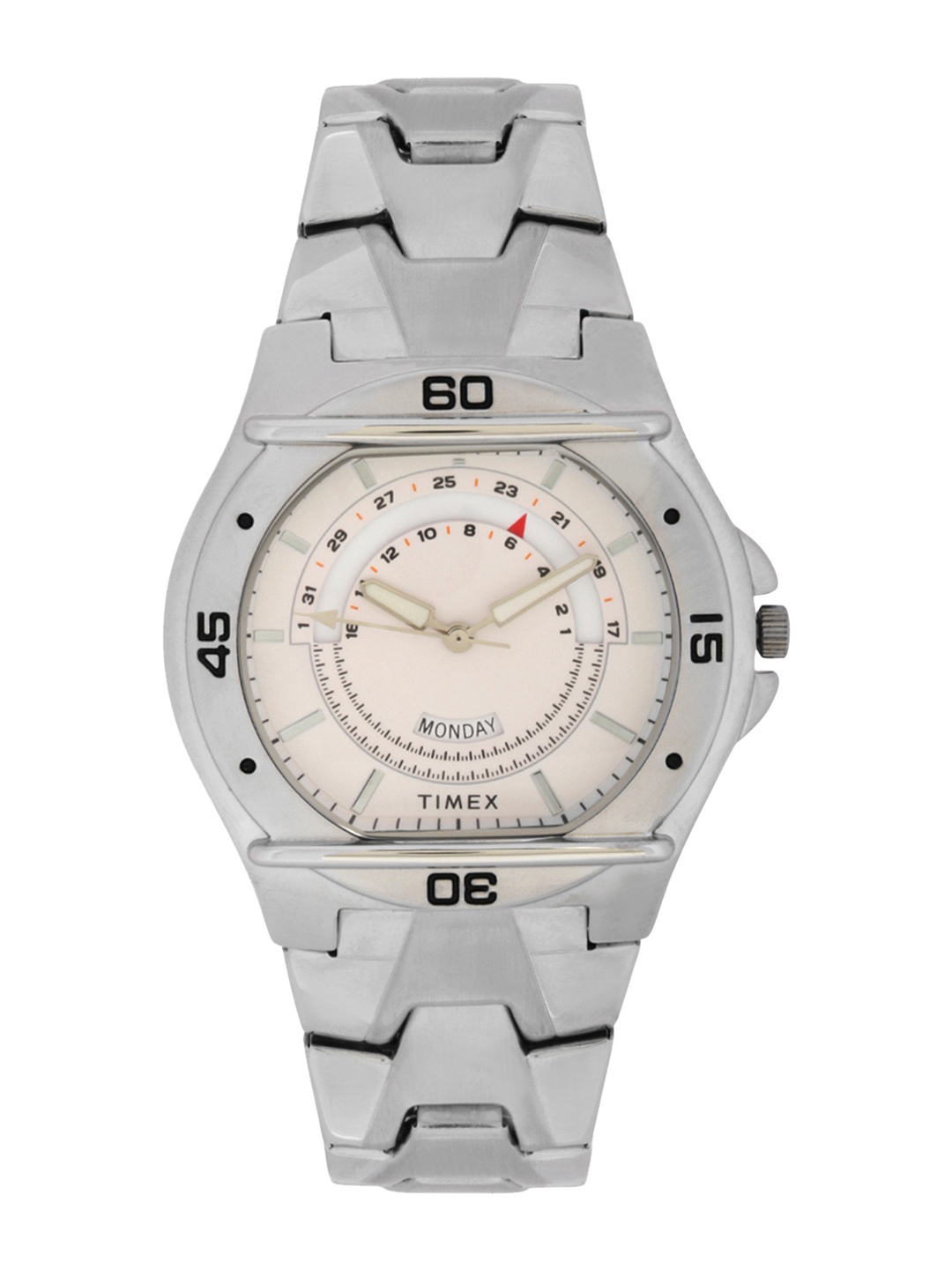Timex Men Silver-Toned Analogue Watch - TW000EL06