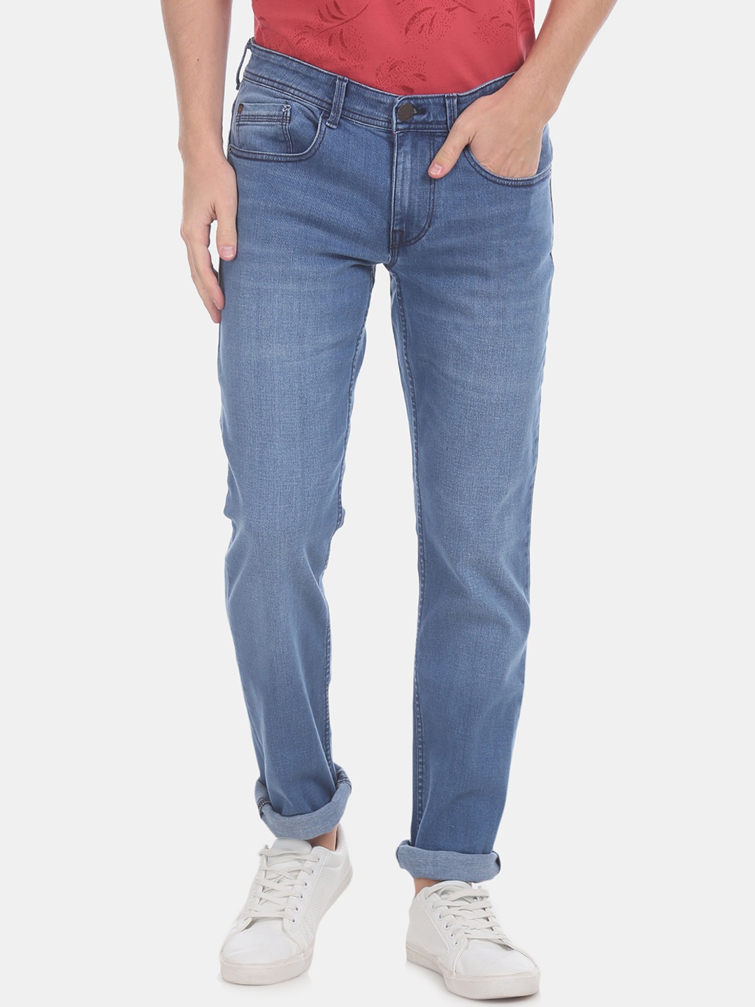 Cherokee Men Blue Slim Fit Mid-Rise Clean Look Stretchable Jeans