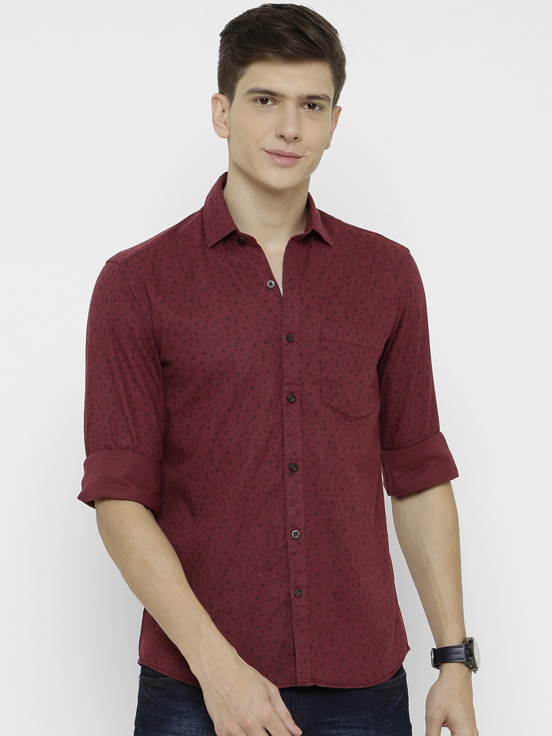 CAVALLO by Linen Club Men Linen Cotton Red & Black Regular Fit Printed Casual Shirt
CAVALLO by Linen Club Men Linen Cotton Red & Black Regular Fit Printed Casual Shirt