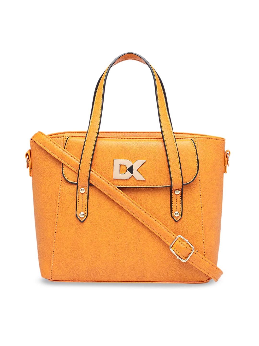 Diana Korr Yellow Textured Handheld Bag