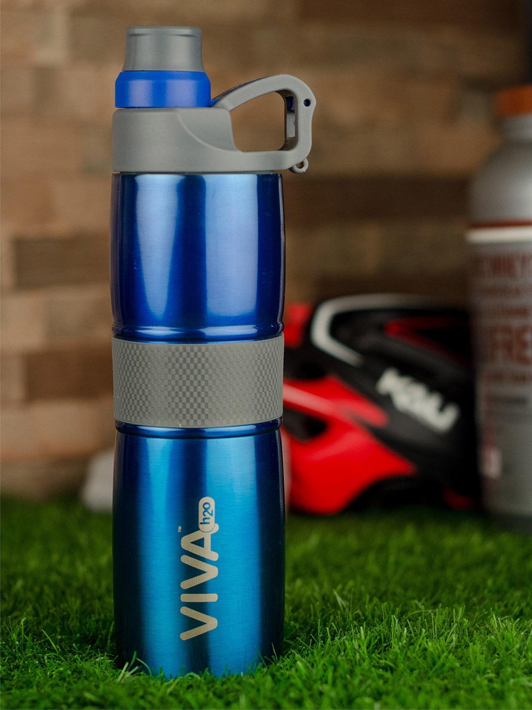 VIVA h2o Unisex Blue Double Wall Stainless Steel Vacuum Insulated Water Bottle