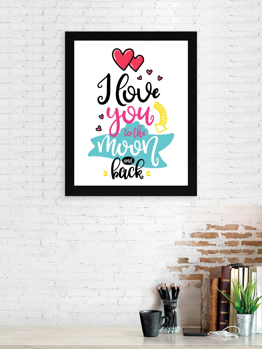 nest ART White & Black Paper Plain Print Quotes Framed Wall Art