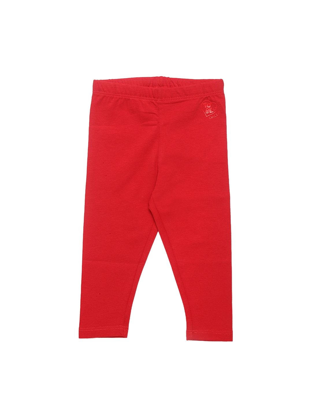 Chicco Infants Red Solid Ankle-Length Leggings