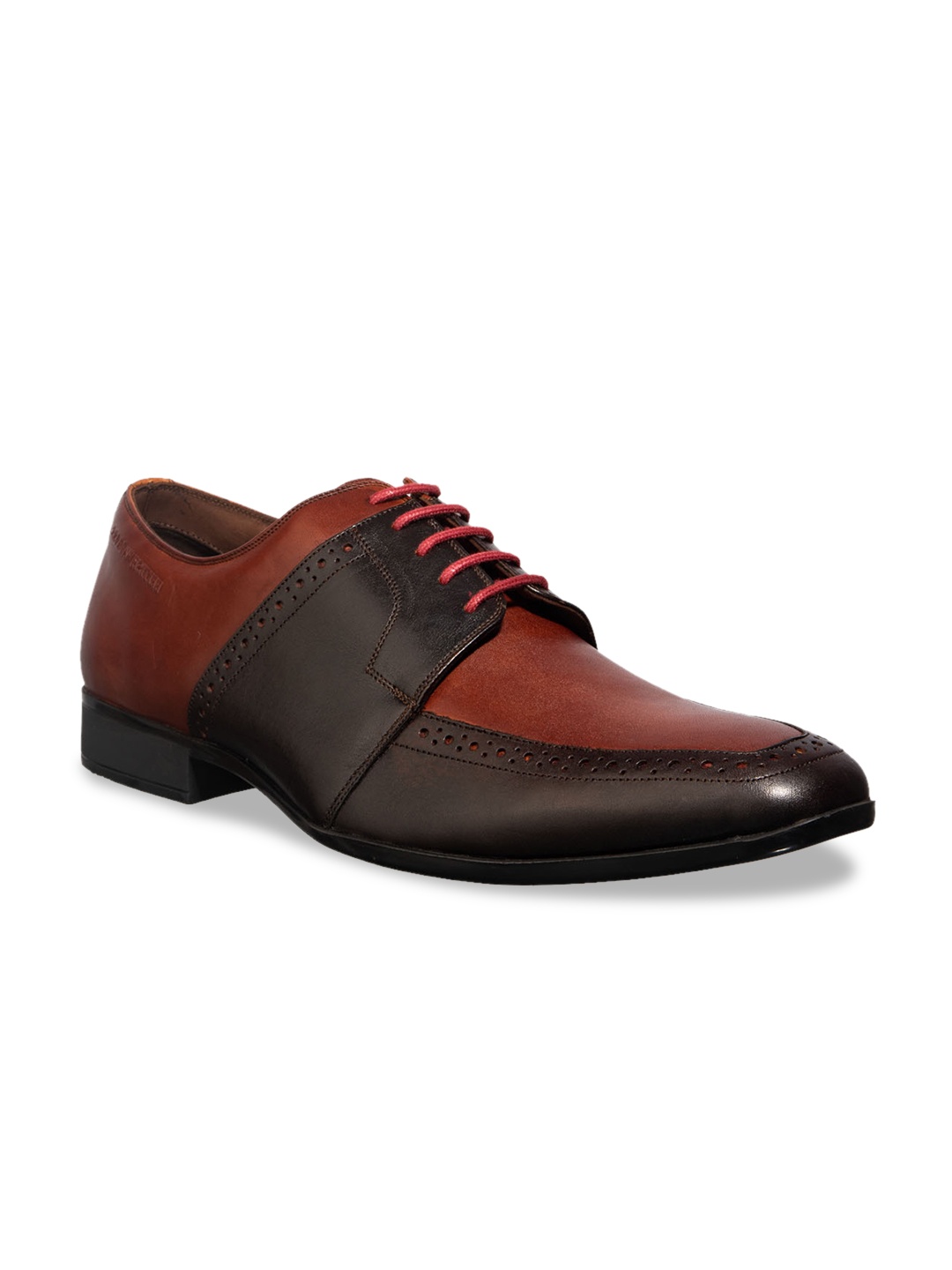 Khadims Men Brown & Black Colourblocked British Walkers Leather Formal Derbys
Khadims Men Brown & Black Colourblocked British Walkers Leather Formal Derbys