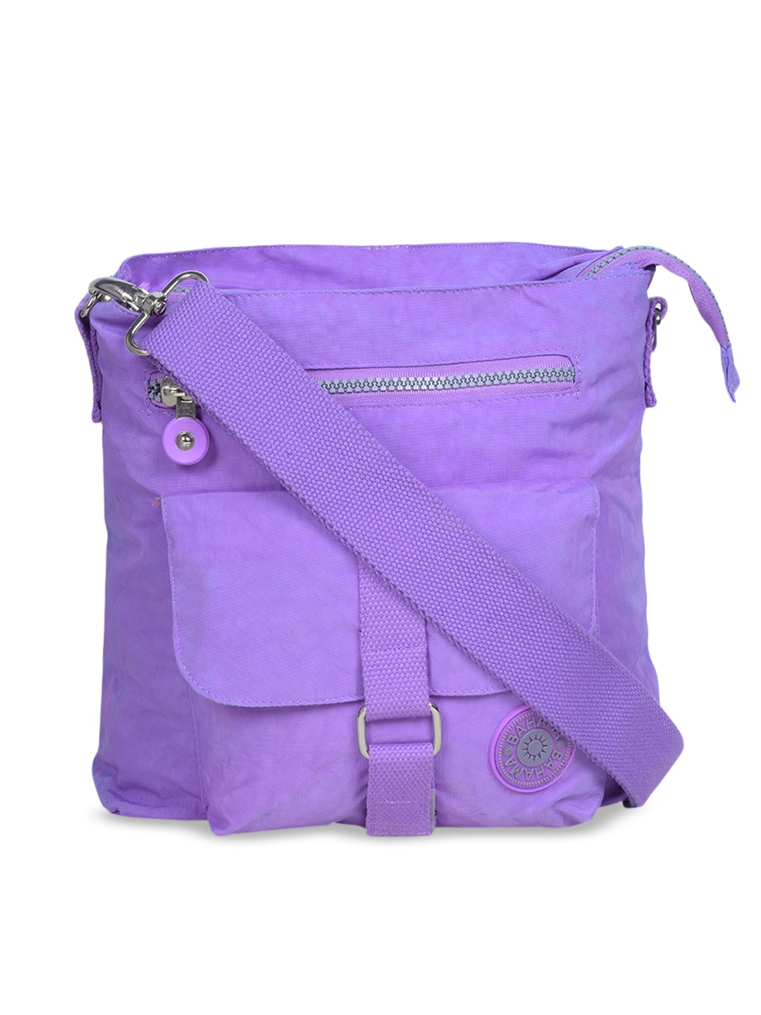 BAHAMA Crinkle Range Lavender Solid Lightweight Messenger Bag