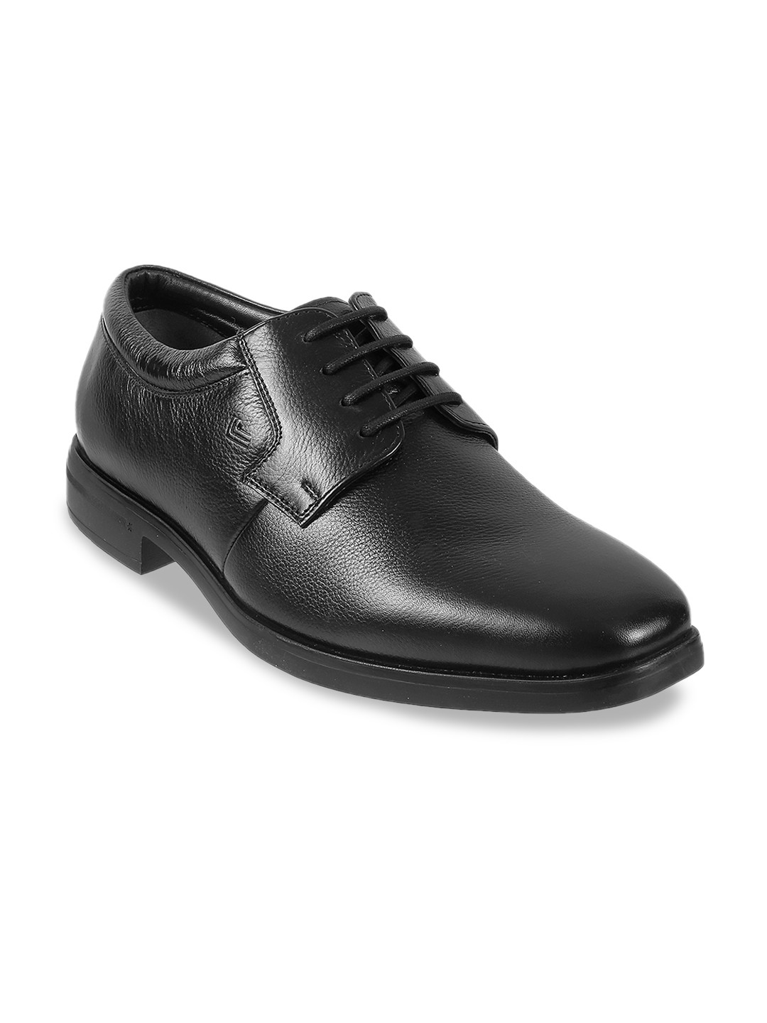 Metro Men Black Solid Leather Formal Derbys 
Metro Men Black Solid Leather Formal Derbys