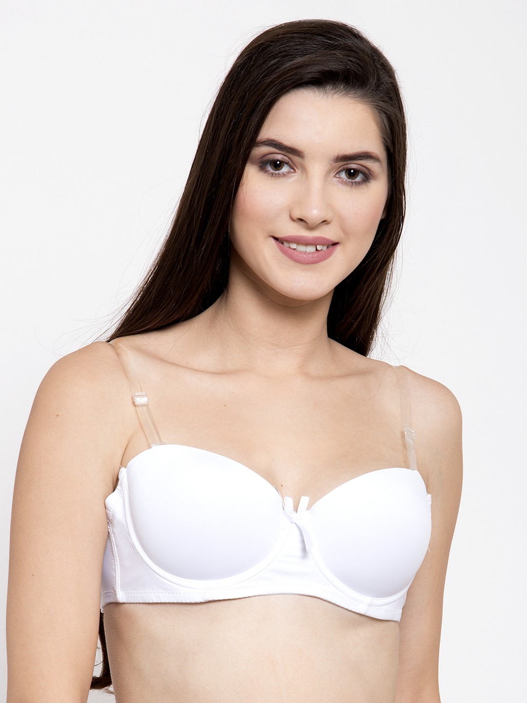 GRACIT White & Transparent Solid Underwired Lightly Padded Push-Up Bra PW990-02
GRACIT White & Transparent Solid Underwired Lightly Padded Push-Up Bra PW990-02