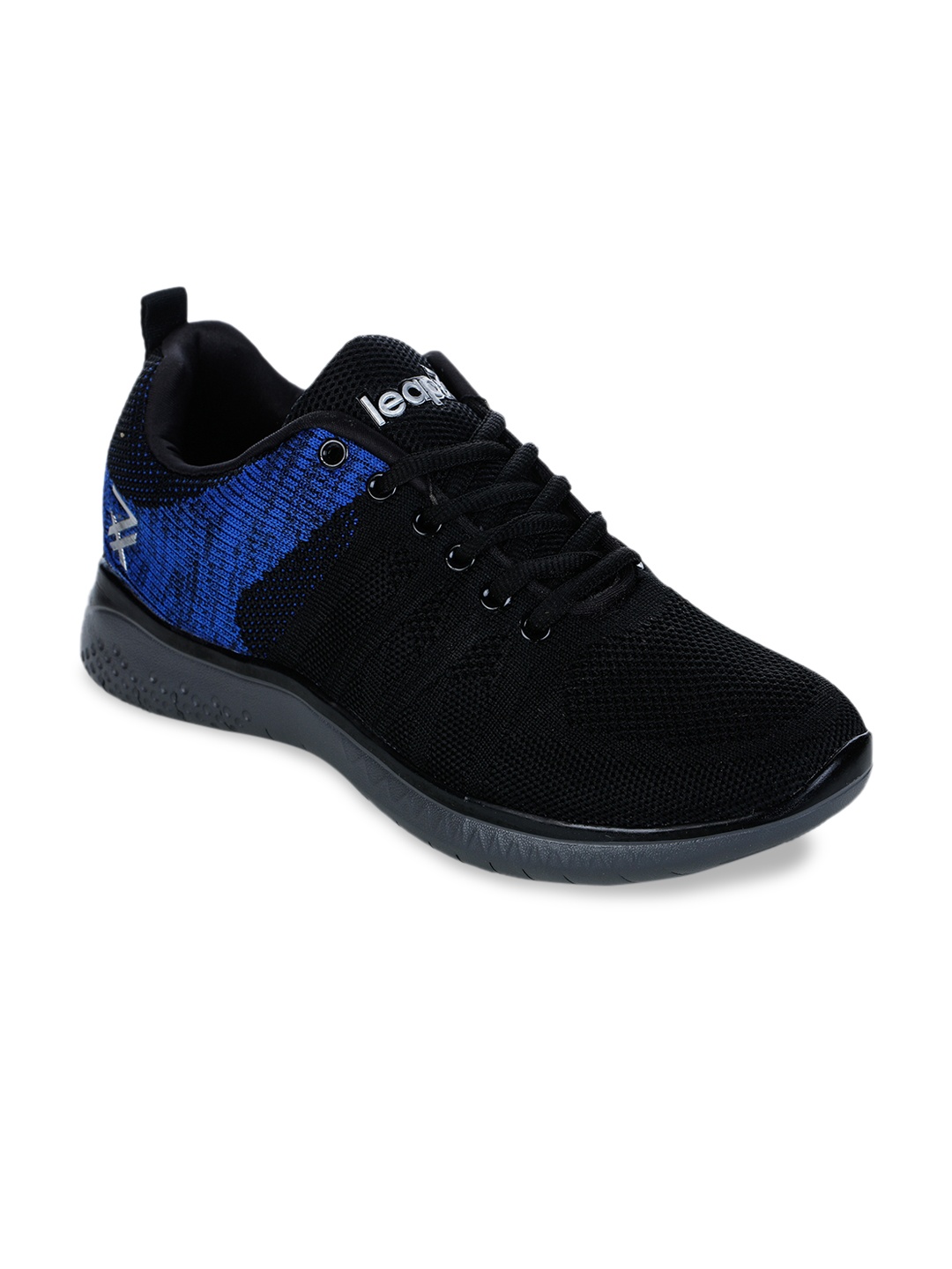 Liberty Men Black Mesh Running Shoes
