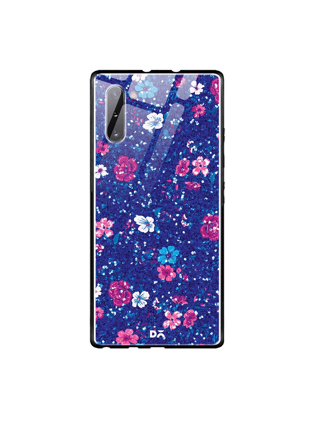 DailyObjects Blue Marble Flowers Glass Case Cover For Samsung Galaxy Note 10