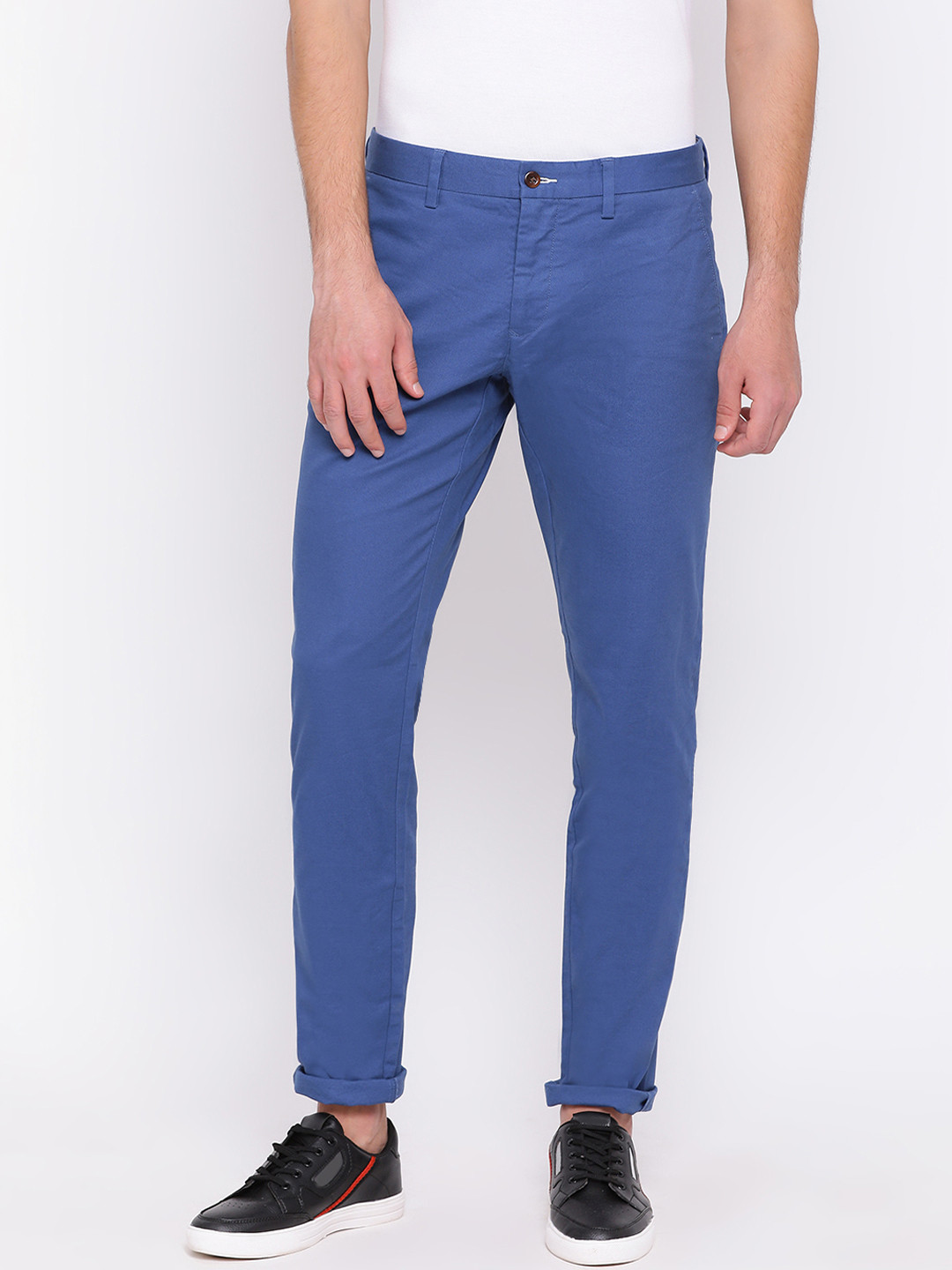 GANT Men Blue Slim Fit Solid Regular Trousers
GANT Men Blue Slim Fit Solid Regular Trousers
