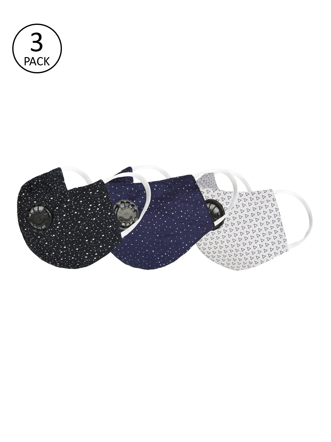 Balista Unisex 3 Pcs Assorted 4 Ply Washable Reusable Anti Dust Masks with Respirator, White
Balista Unisex 3 Pcs Assorted 4 Ply Washable Reusable Anti Dust Masks with Respirator, White