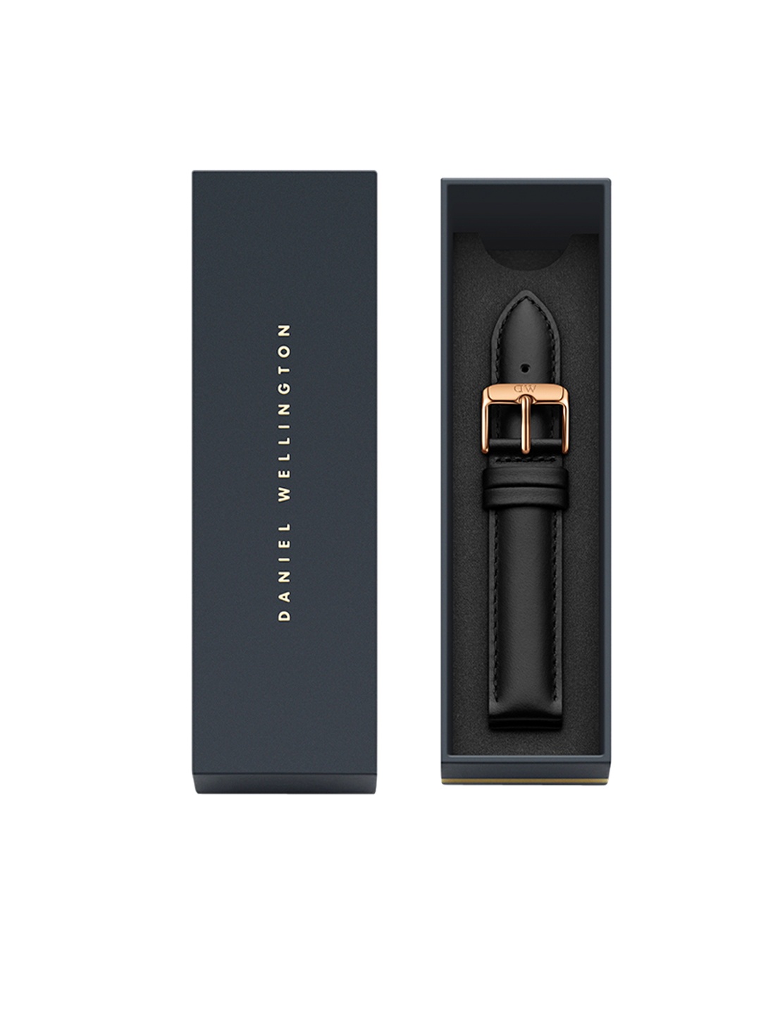Daniel Wellington Women Classic Sheffield Black Leather Watch Strap