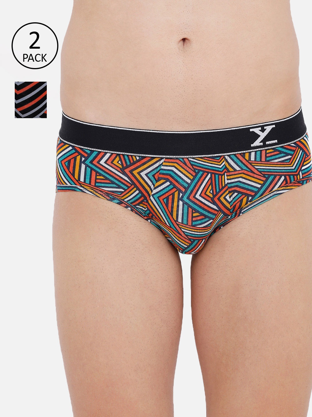 XYXX Men IntelliSoft Antimicrobial Micro Modal Pack of 2 Linea Briefs XYBRF2PCKN298, Blue