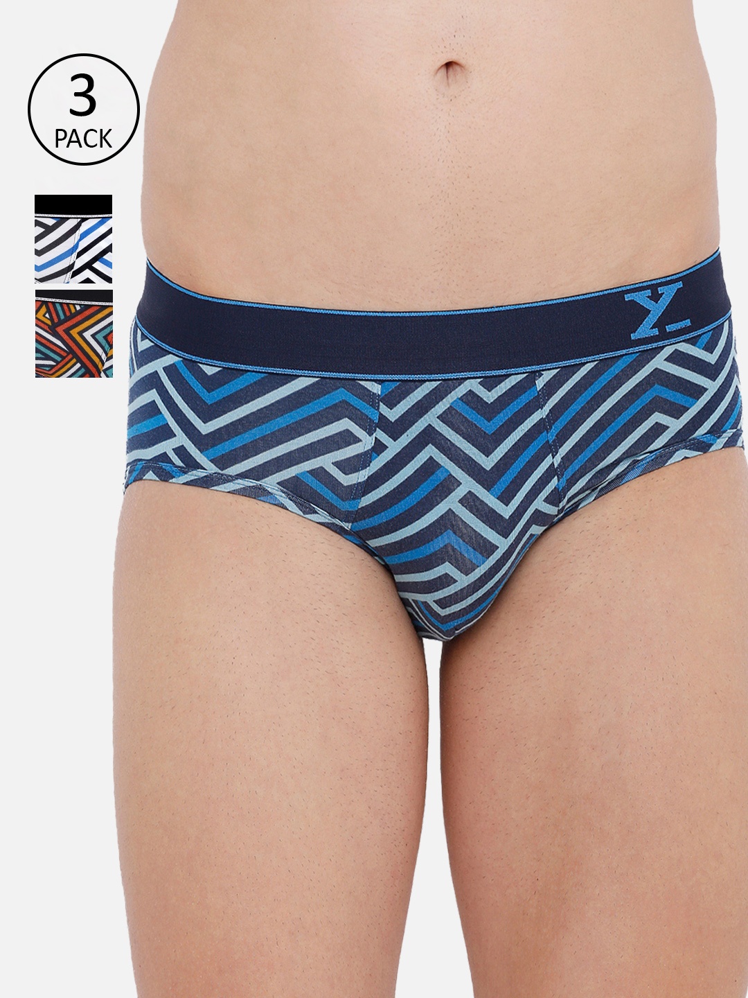 XYXX Men IntelliSoft Antimicrobial Micro Modal Pack of 3 Linea Briefs XYBRF3PCKN373, Blue
XYXX Men IntelliSoft Antimicrobial Micro Modal Pack of 3 Linea Briefs XYBRF3PCKN373, Blue