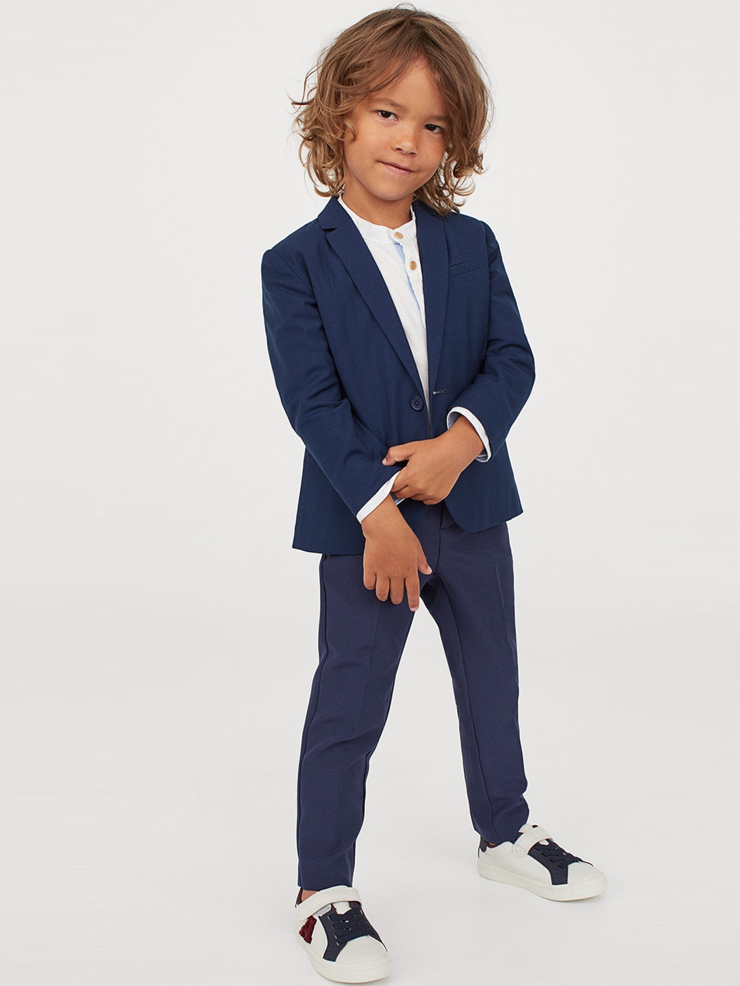 H&M Boys Suit Trousers, Navy blue