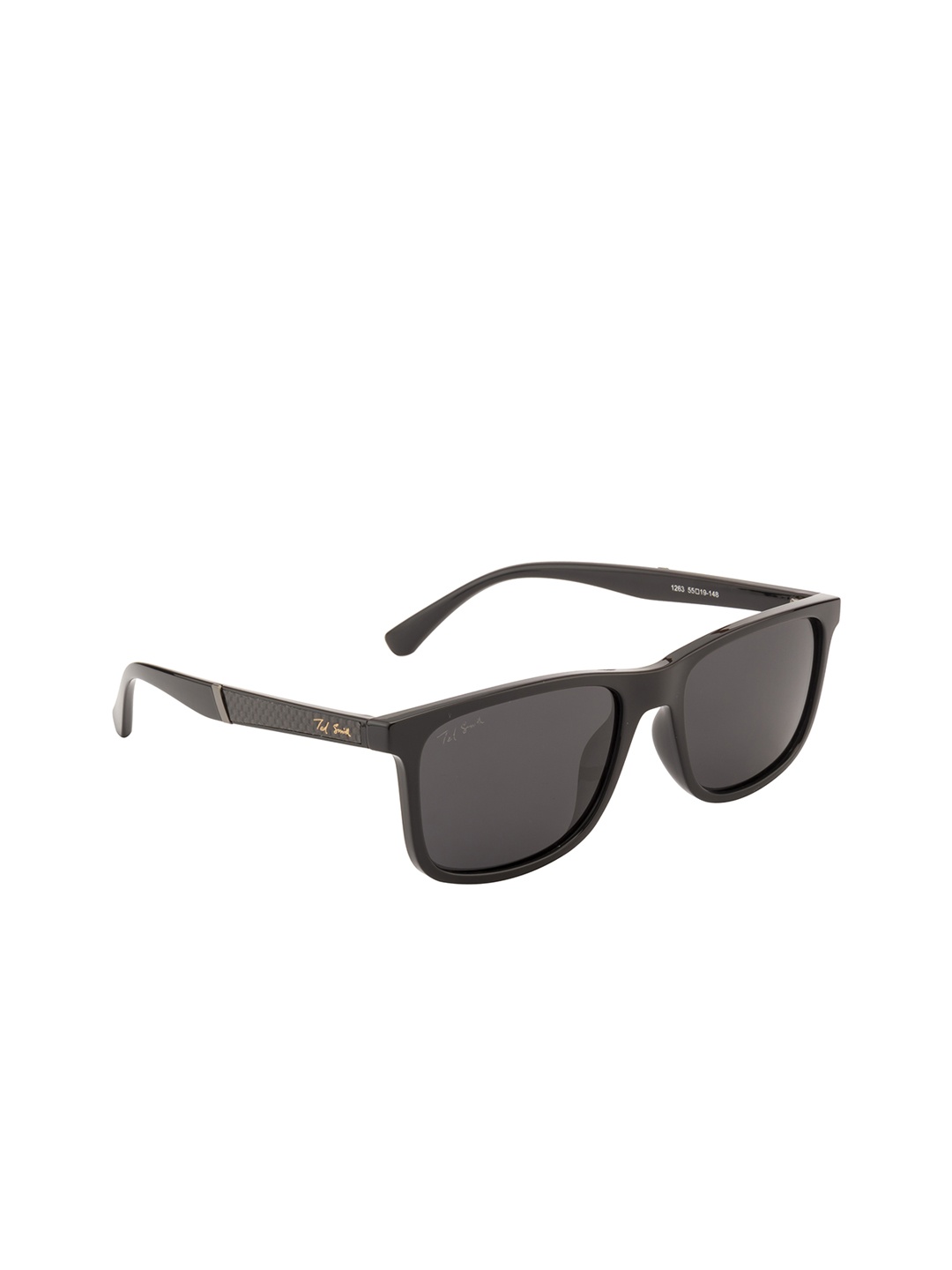 Ted Smith Unisex Wayfarer Sunglasses TS-S1263S_GRY, Grey
