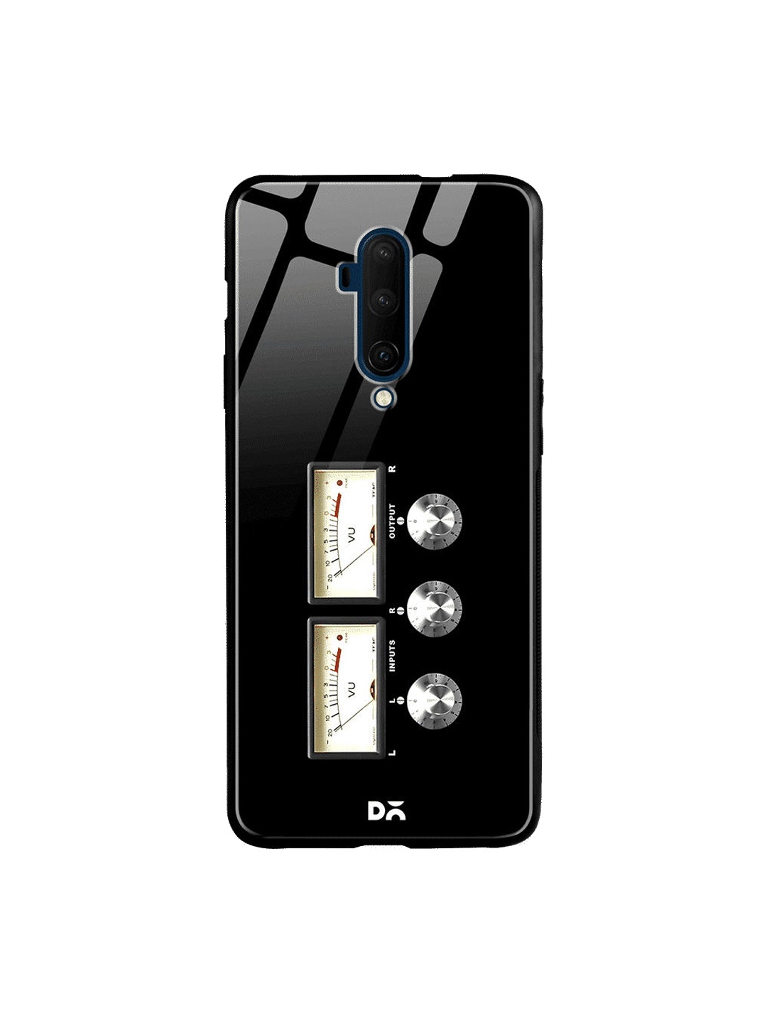 DailyObjects Black & White Amp OnePlus 7 Pro Glass Cover
