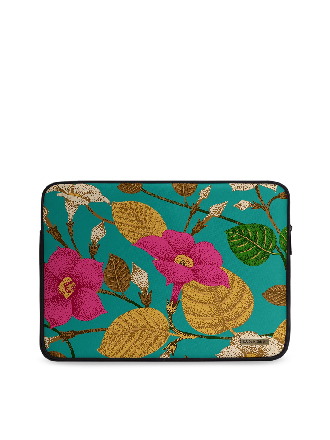 DailyObjects Unisex Green & Pink Printed Laptop Sleeve