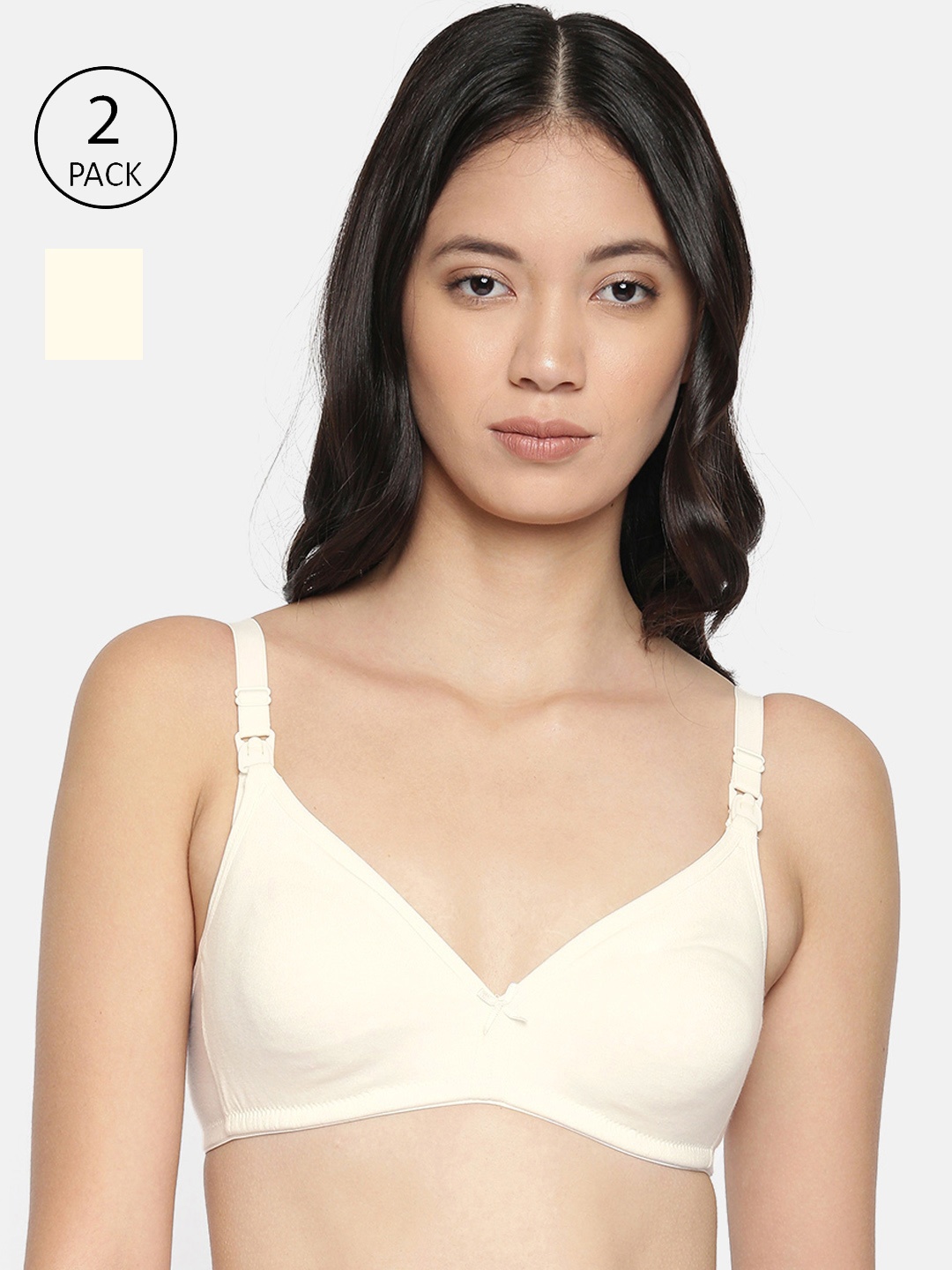 Inner Sense Organic Cotton Antimicrobial Soft Nursing Bra(Pack of 2) IMBC006F, White
Inner Sense Organic Cotton Antimicrobial Soft Nursing Bra(Pack of 2) IMBC006F, White