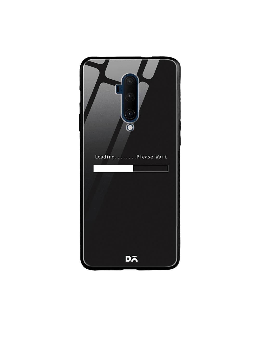 DailyObjects Black & White Loading Dialog OnePlus 7T Pro Glass Case
