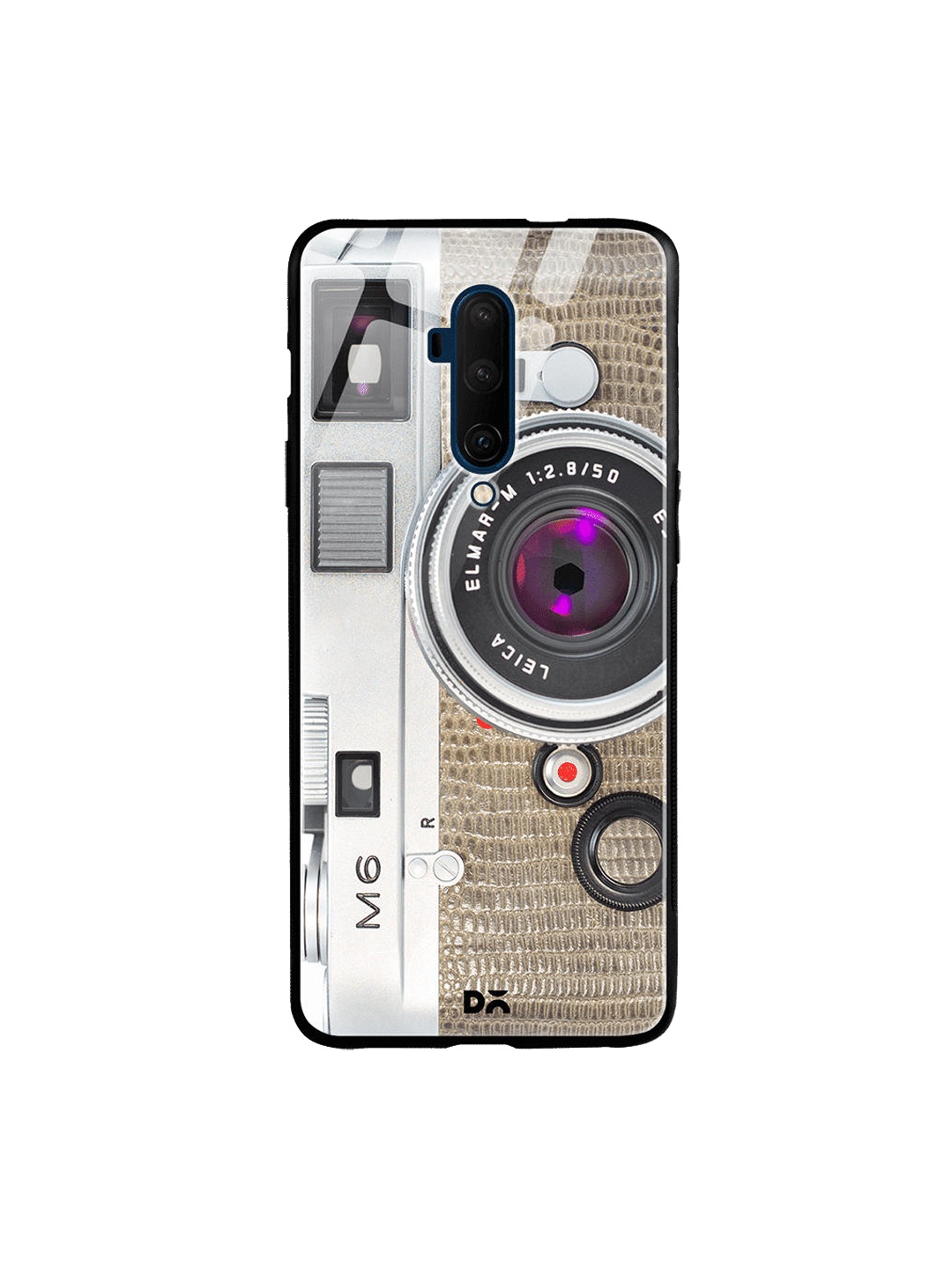 DailyObjects Grey & Beige Leica M6 Camera OnePlus 7T Pro Glass Case