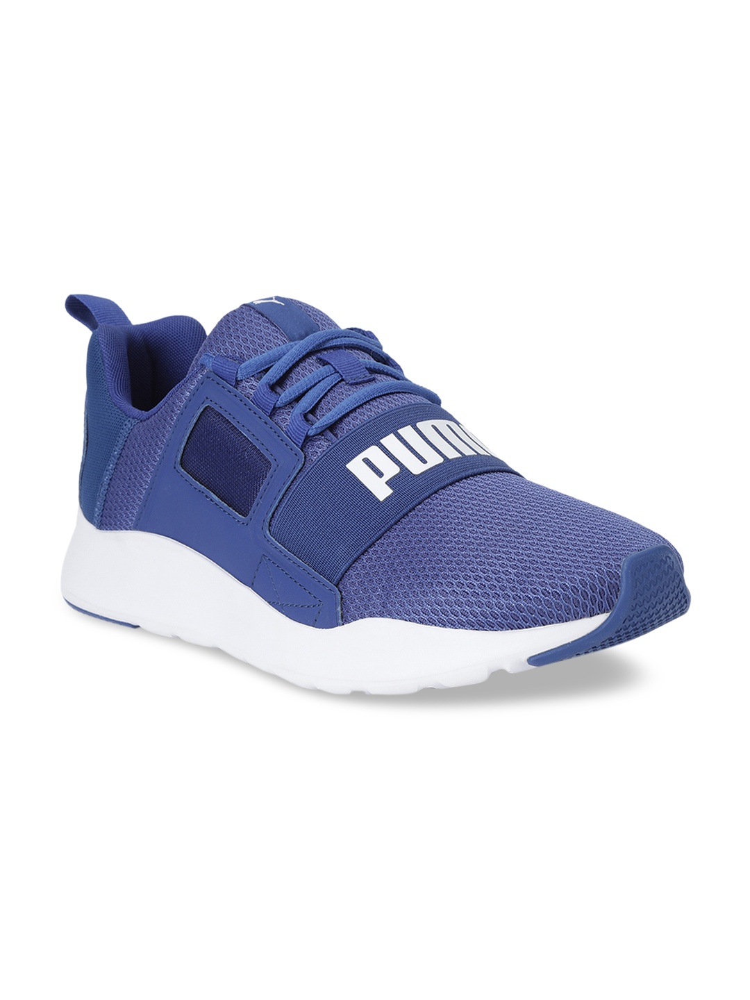 Puma Mesh Wired Cage Running Shoes, Blue