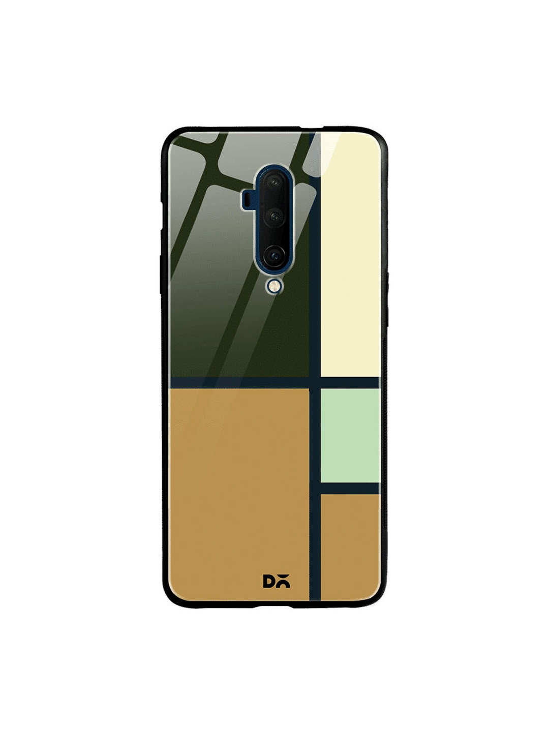 DailyObjects Green & Brown Window OnePlus 7T Pro Glass Case