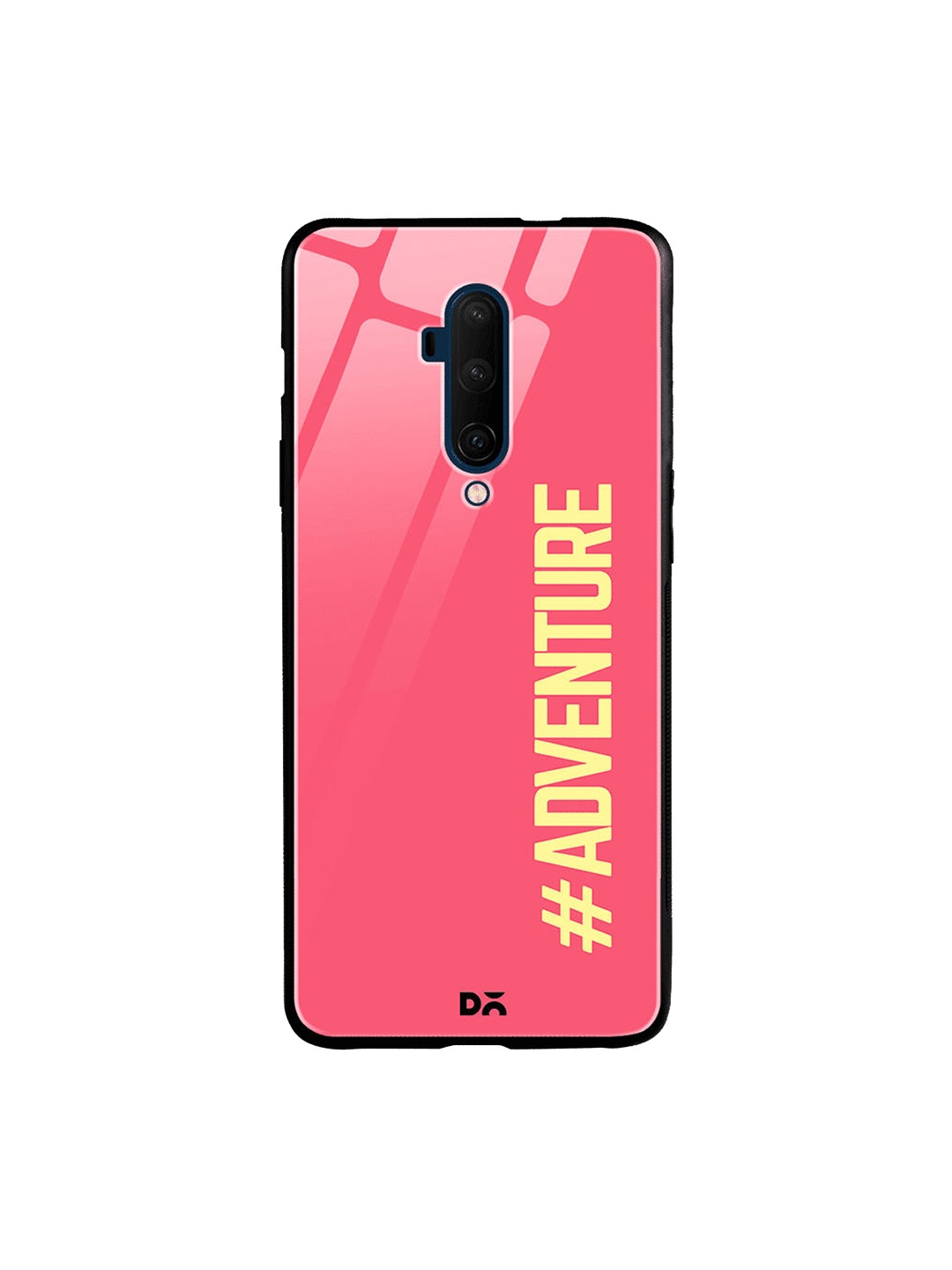 DailyObjects Pink & Yellow Adventurous OnePlus 7T Pro Glass Case