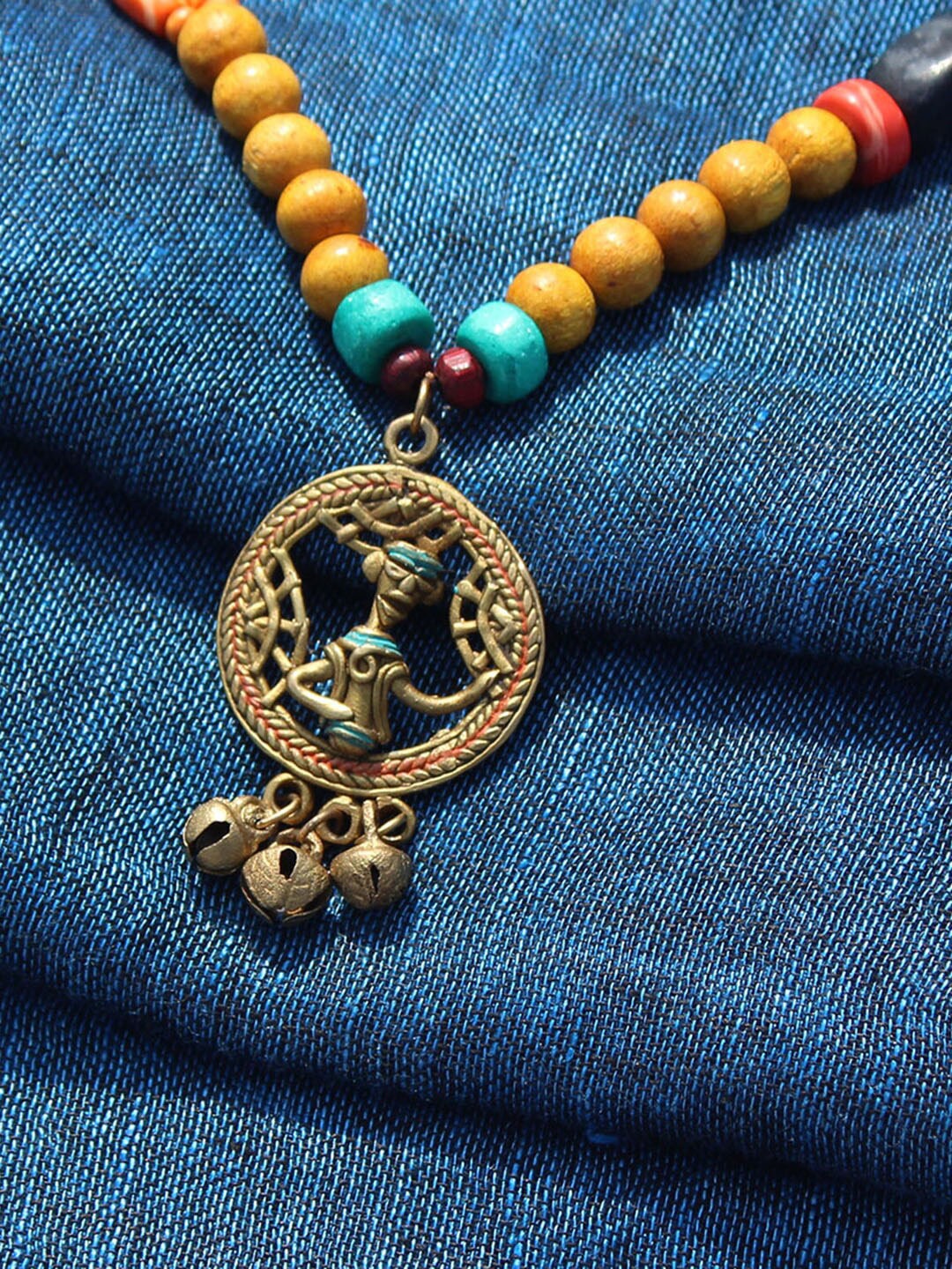 ExclusiveLane Tribal Man Beaded Bohemian Handcrafted Warli Dhokra Art Necklace, Multi
ExclusiveLane Tribal Man Beaded Bohemian Handcrafted Warli Dhokra Art Necklace, Multi
