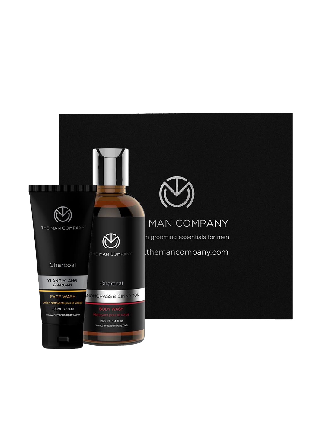 THE MAN COMPANY Charcoal Oil Combat Duo, Black