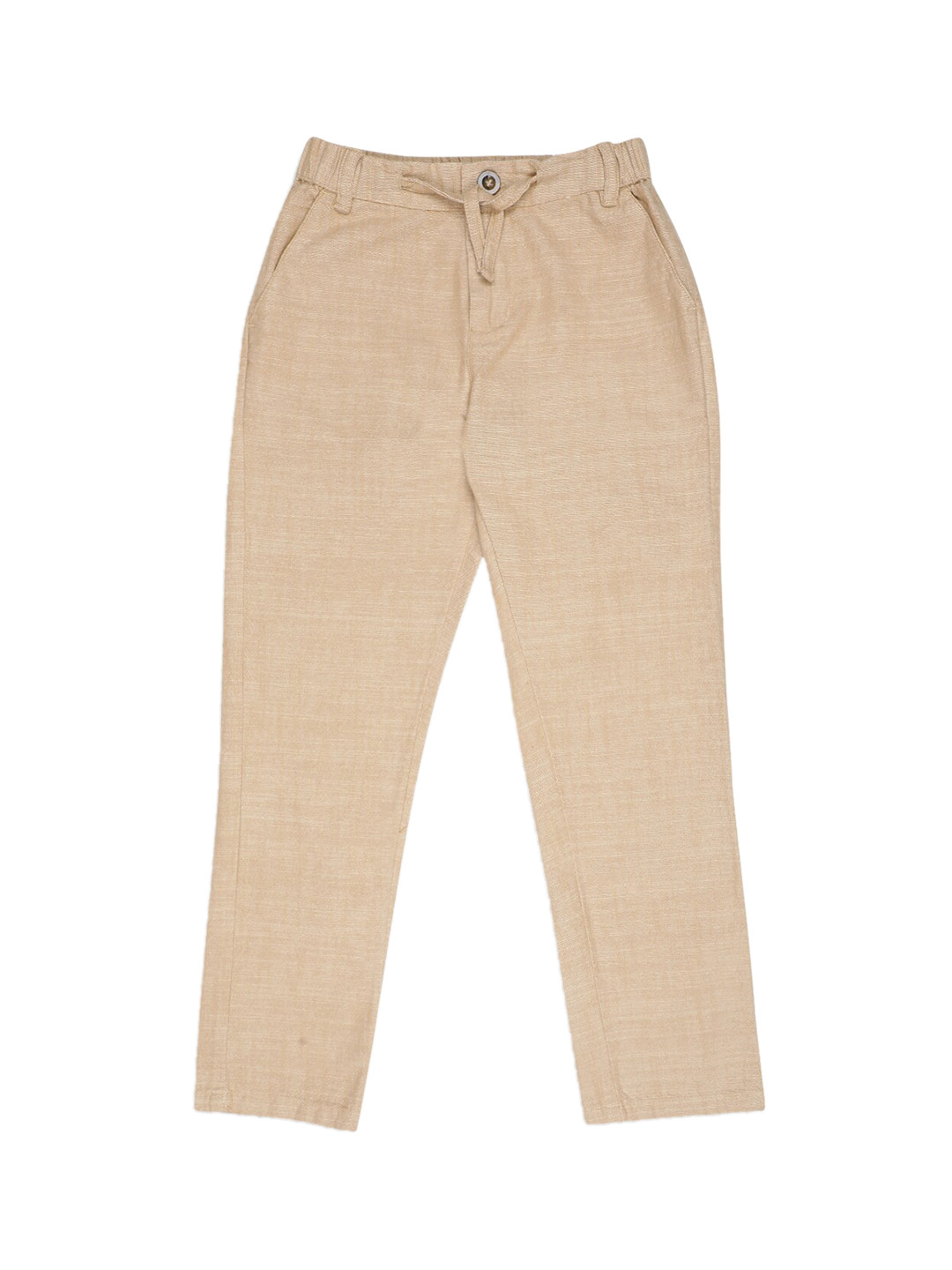 Blue Giraffe Boys Beige Slim Fit Solid Regular Trousers
Blue Giraffe Boys Beige Slim Fit Solid Regular Trousers