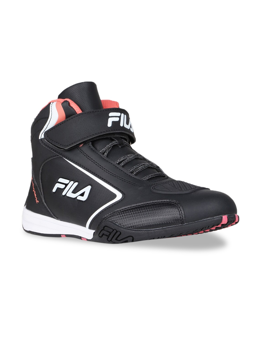 FILA Men Black High-Top Running Shoes