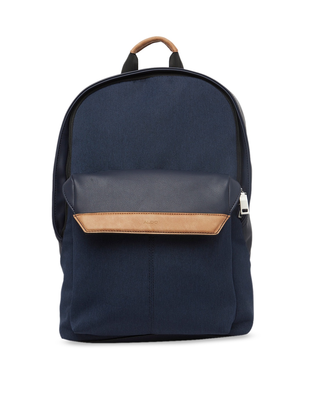 ALDO Men Navy Blue Solid Backpack