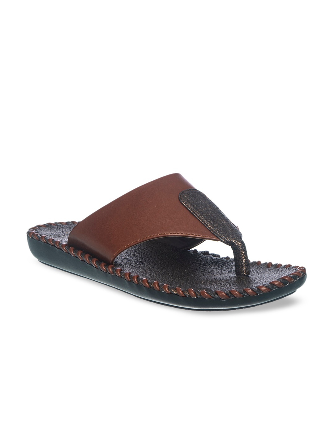 Khadims Men Brown Comfort Sandals