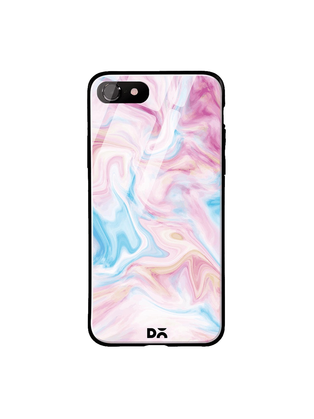 DailyObjects Pink & Blue Pastel Marble iPhone 8 Glass Case