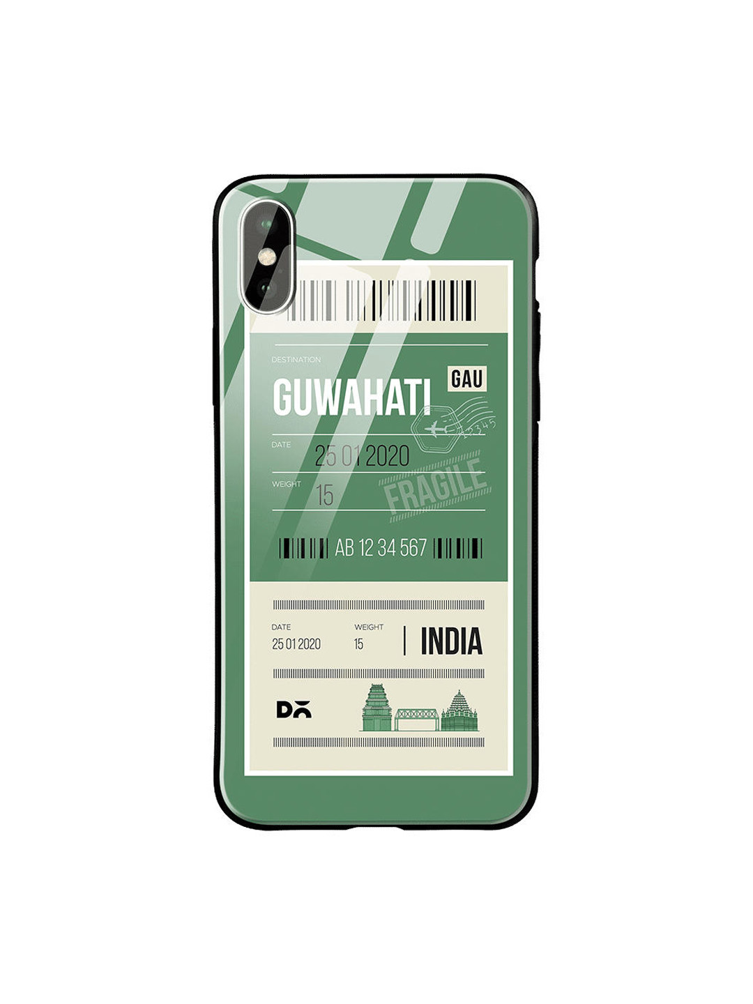 DailyObjects Green & White Guwahati City Tag iPhone XS Glass Case
DailyObjects Green & White Guwahati City Tag iPhone XS Glass Case