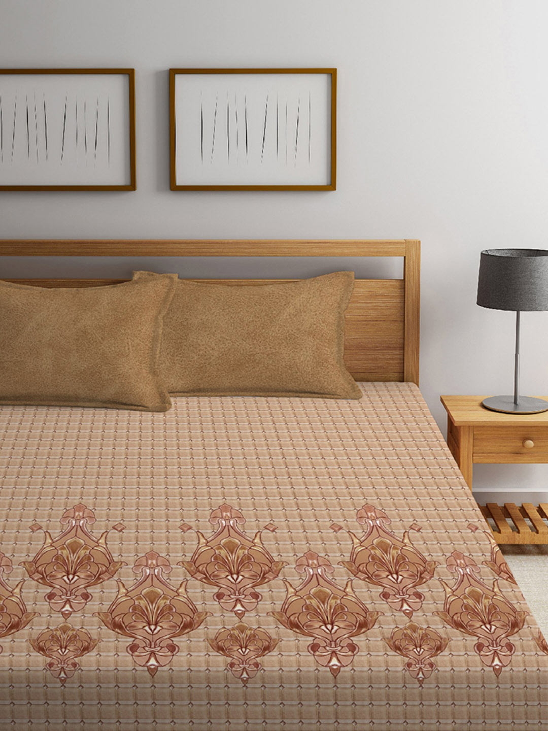 Boutique Living India Beige Ethnic Motifs 300 TC Cotton 1 King Bedsheet with 2 Pillow Covers
Boutique Living India Beige Ethnic Motifs 300 TC Cotton 1 King Bedsheet with 2 Pillow Covers