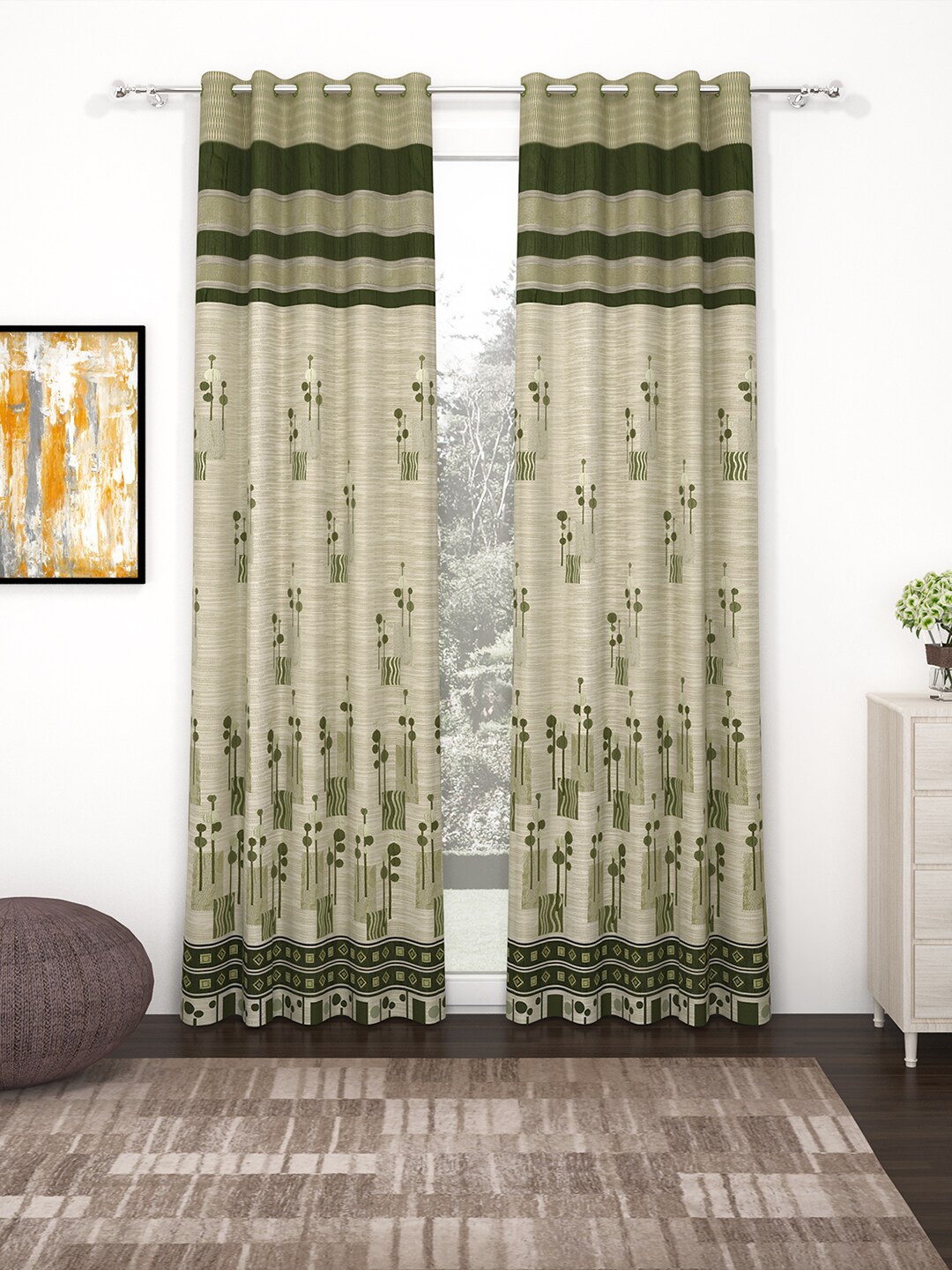 Story@home Green & Grey Set of 2 Premium Jacquard 350GSM Room Darkening Eyelet Long Door Curtains
Story@home Green & Grey Set of 2 Premium Jacquard 350GSM Room Darkening Eyelet Long Door Curtains