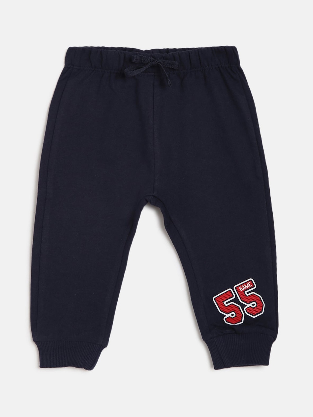 Chicco Boys Navy Blue Regular Fit Printed Joggers