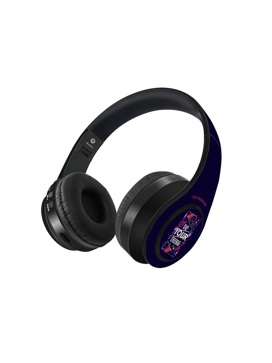 CelfieDesign Black DoYourThing Wireless Bluetooth On Ear Headphones 9Hrs Battery & Mic