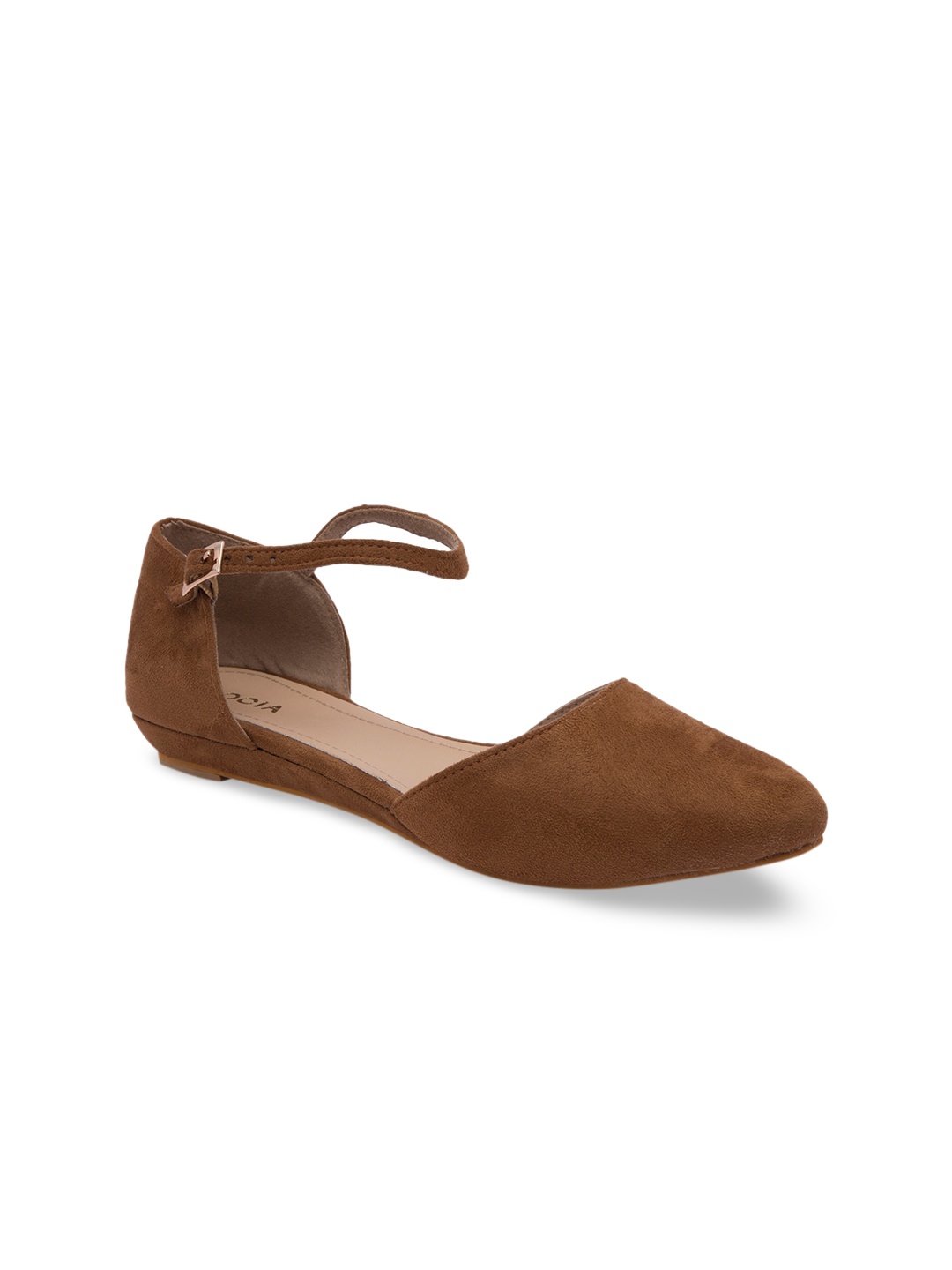 Rocia Women Brown Solid Ballerinas
