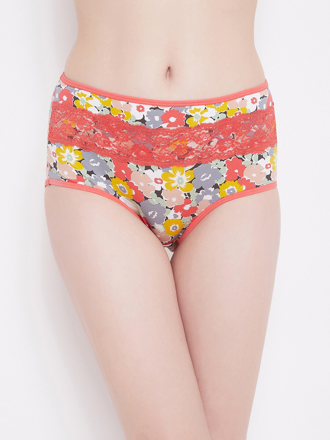 Clovia Women Multicoloured Floral Printed Lace Waist Hipster Briefs PN3364S19, Multi
Clovia Women Multicoloured Floral Printed Lace Waist Hipster Briefs PN3364S19, Multi