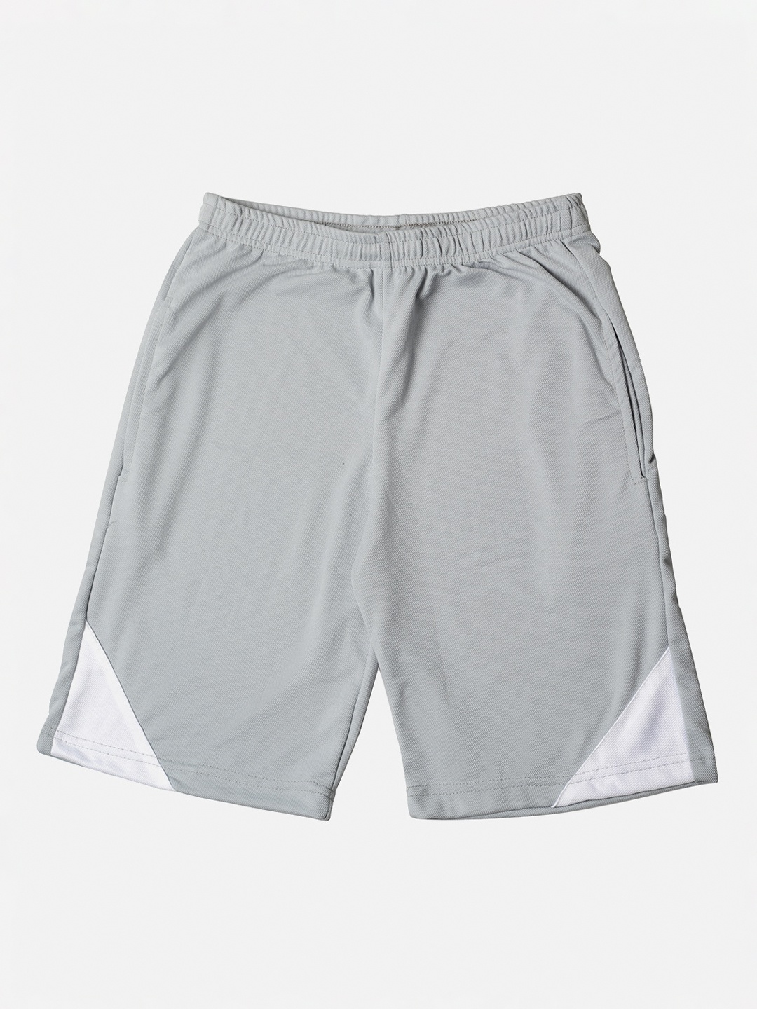 TINY HUG Boys Grey Solid Regular Fit Sports Shorts