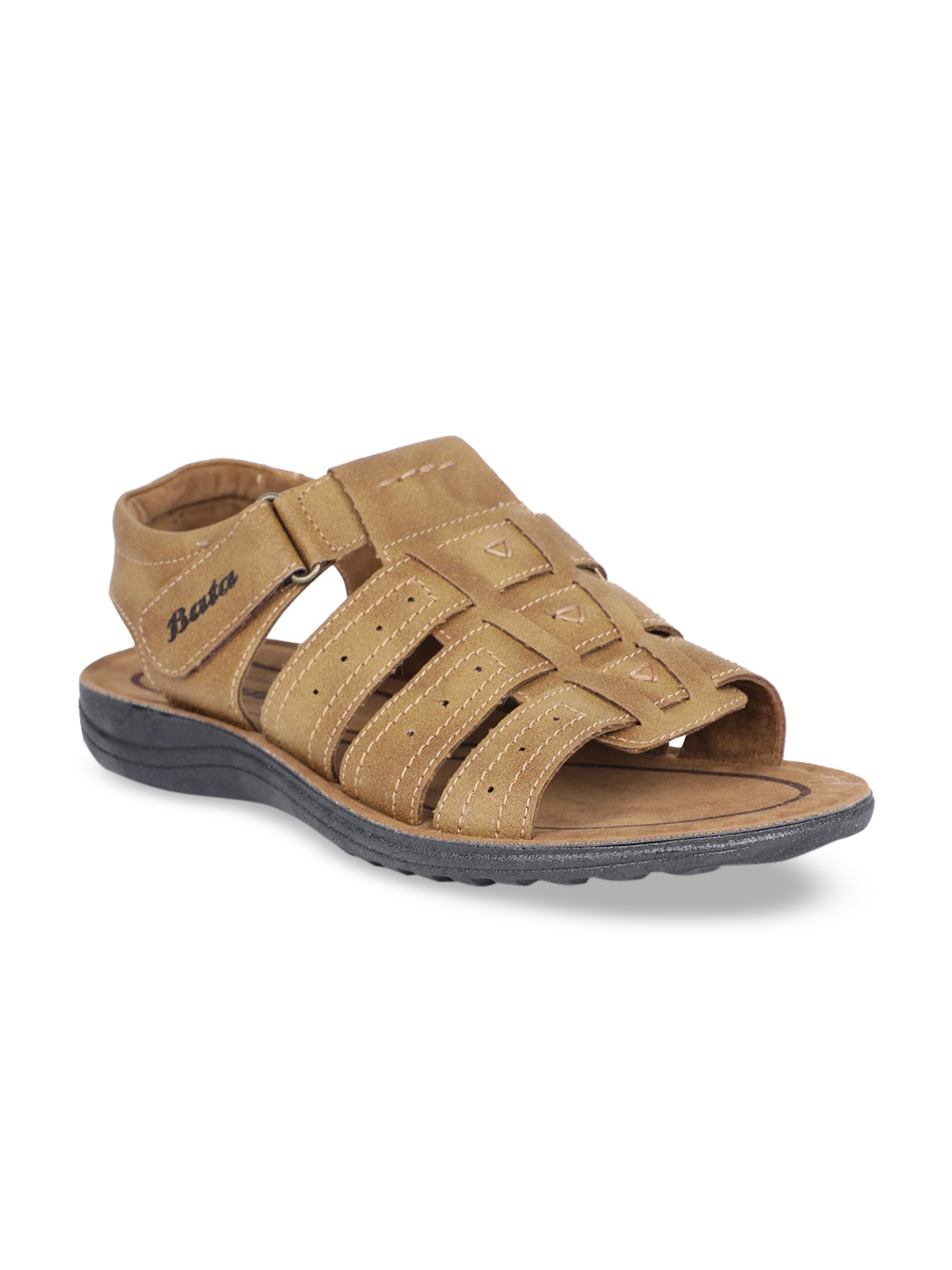 Bata Men Brown Comfort Sandals
