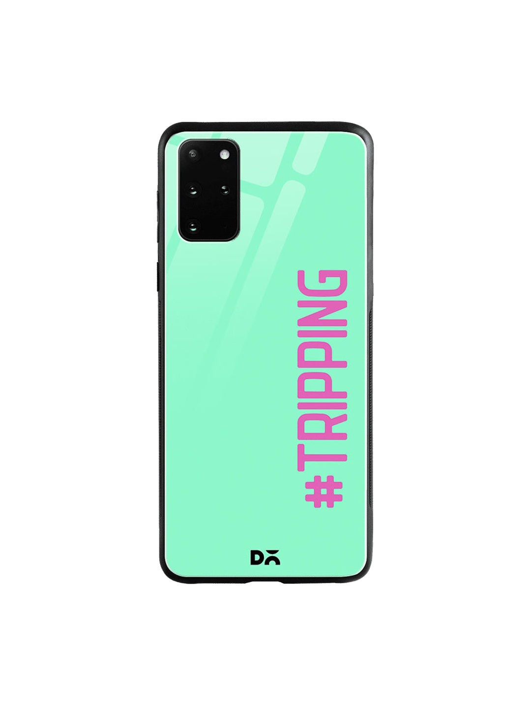 DailyObjects Green & Pink Tripping Samsung Galaxy S20 Plus Shock Absorbent Glass Case